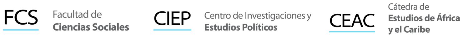 Logos Facultad de Ciencias Sociales, Centro de Investigaciones y Estudios Políticos, Cátedra de Estudios de África y el Caribe